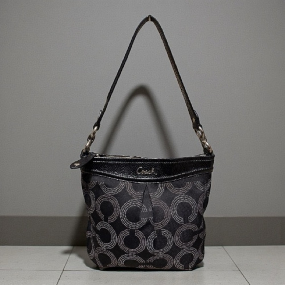 Coach Ashley Dotted Op Art Shoulder Bag
